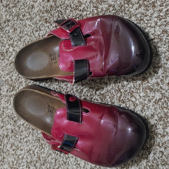 Birkenstock Pink And Black Ombre Betula Clog Sandals Size 38 - Picture 2 of 6